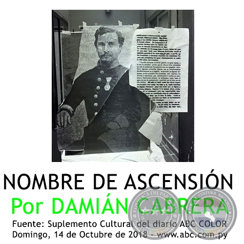 NOMBRE DE ASCENSIÓN - Por DAMIÁN CABRERA - Domingo, 14 de Octubre de 2018